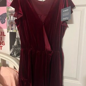 Red Velvet Women’s Romper